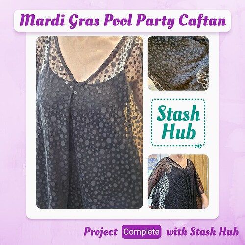 Mardi Gras Pool Party Caftan