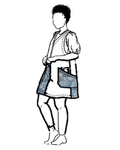 Printed Stretch Denim-Studio Tunic Pattern