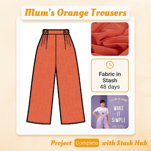 Mum's Orange Trousers