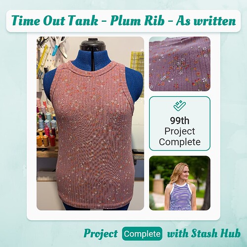 Time Out Tank - Plum Rib - As written