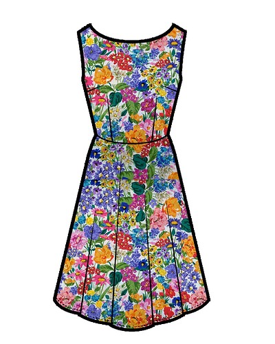 Mum's Vibrant Meadow Dress
