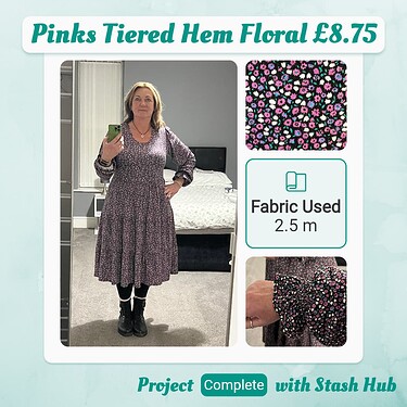 Pinks Tiered Hem Floral £8.75 (1)