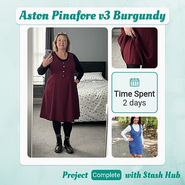 Aston Pinafore v3 Burgundy