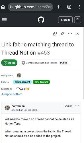 Thread added to fabric then project