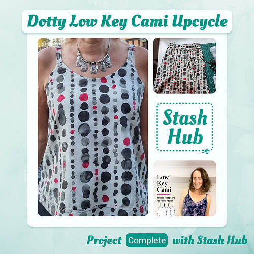 Dotty Low Key Cami Upcycle